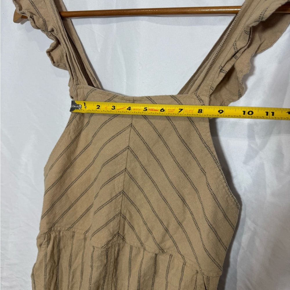 Orange Creek Tan Striped Midi Dress | Women’s Small - Picture 9 of 12